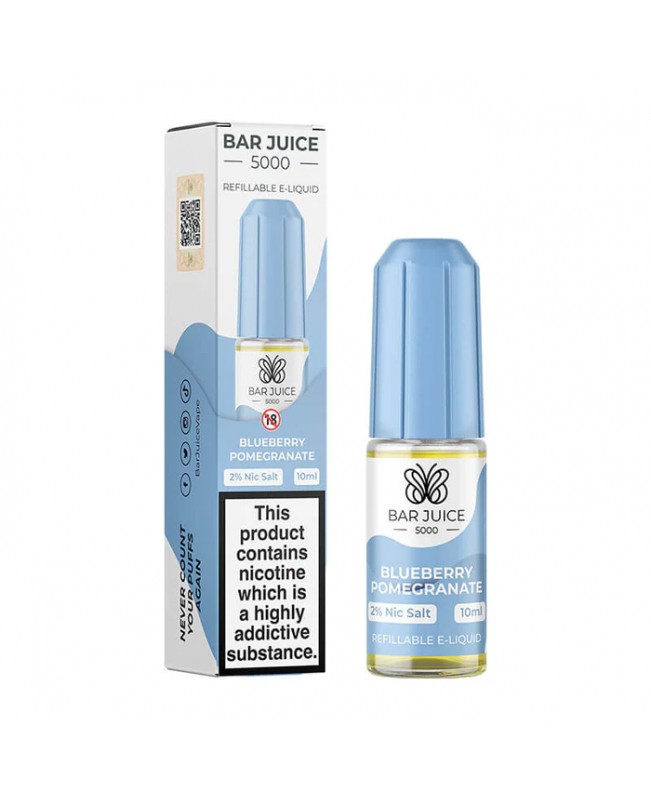 BLUEBERRY POMEGRANATE NICOTINE SALT E-LIQUID BY BAR JUICE 5000