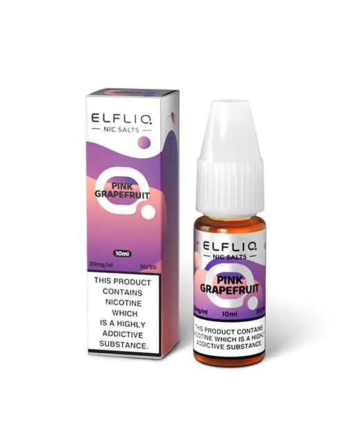 PINK GRAPEFRUIT NICOTINE SALT E-LIQUID BY ELFLIQ -...