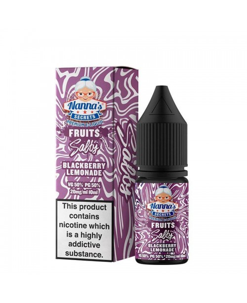 BLACKBERRY LEMONADE NICOTINE SALT E-LIQUIDS BY NAN...