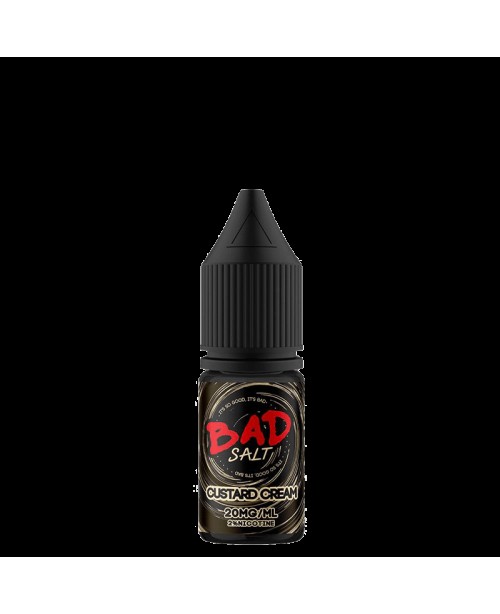 CUSTARD CREAM NICOTINE SALT E-LIQUID BY BAD SALT