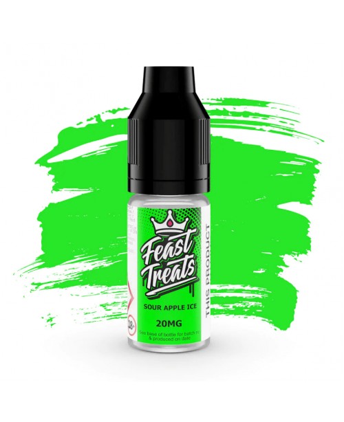 SOUR APPLE ICE NICOTINE BAR SALTS E LIQUID BY FEAS...