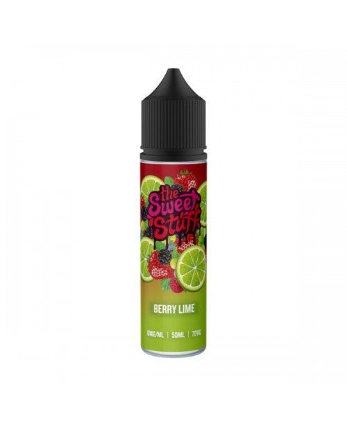 BERRY LIME E LIQUID BY THE SWEET STUFF 50ML 70VG