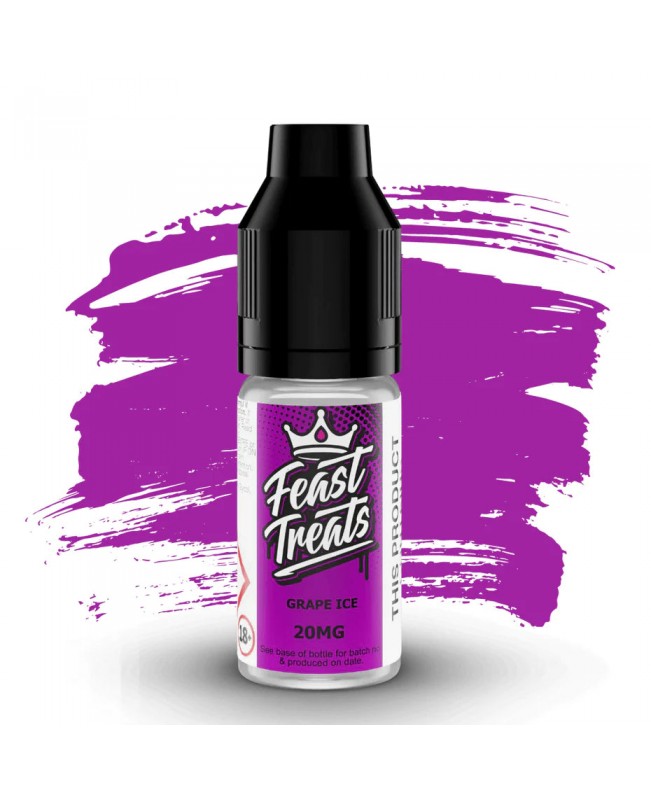 GRAPE ICE NICOTINE BAR SALTS E LIQUID BY FEAST TREATS