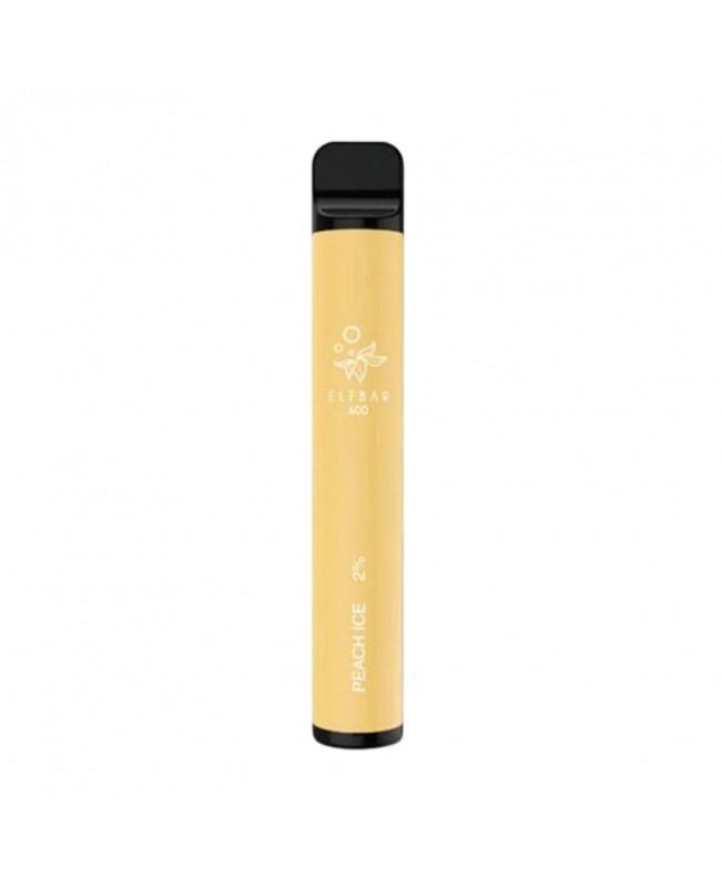 Peach Ice Elf Bar 600 Puffs Disposable Vape