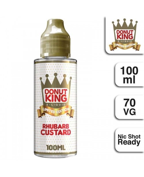 RHUBARB CUSTARD E LIQUID BY DONUT KING 100ML 70VG