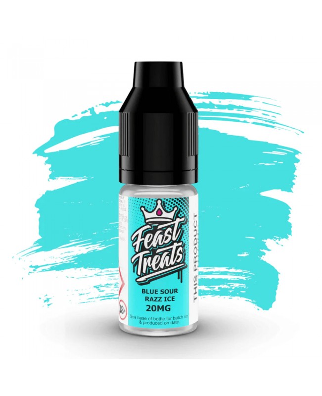 BLUE SOUR RAZZ ICE NICOTINE BAR SALTS E LIQUID BY FEAST TREATS