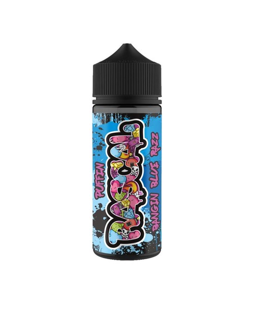 BANGIN BLUE RAZZ E LIQUID BY PUFFIN RASCAL 100ML 7...