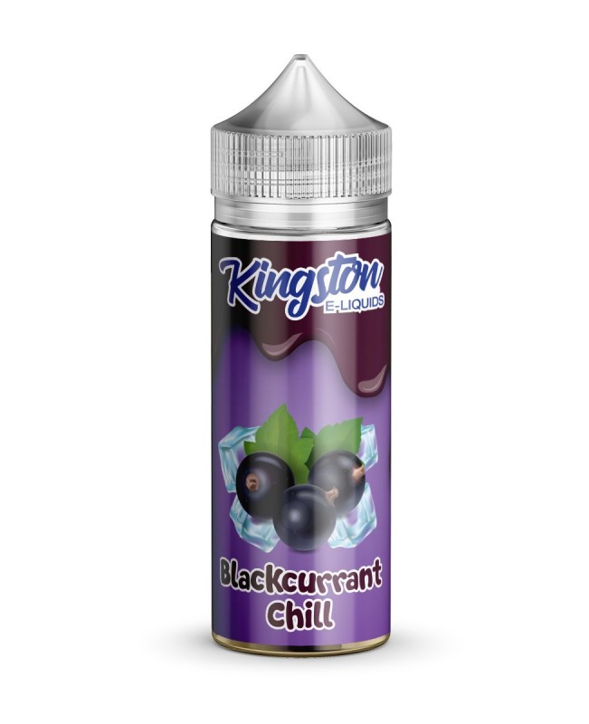 BLACKCURRANT CHILL E LIQUID KINGSTON MENTHOL 100ML 70VG