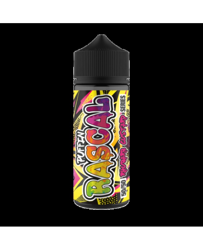 RHUBARB & CUSTARD E LIQUID BY PUFFIN RASCAL 100ML 50VG