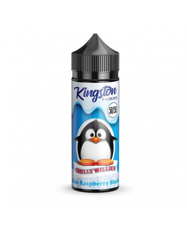 BLUE RASPBERRY SLUSH E LIQUID KINGSTON 50/50 CHILLY WILLIES 100ML 50VG