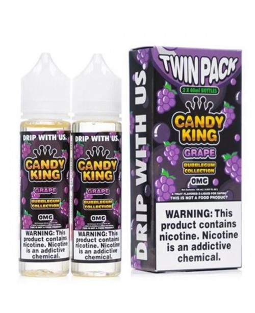 GRAPE E LIQUID BY CANDY KING BUBBLEGUM (2 X 50ML) ...