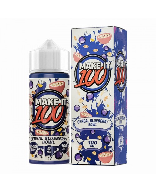 CEREAL BLUEBERRY BOWL E-LIQUID SHORTFILL BY MAKE I...