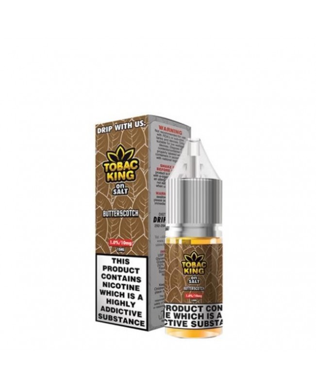 BUTTERSCOTCH NICOTINE SALT E-LIQUID BY TOBAC KING ON SALT