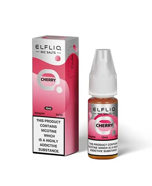 CHERRY NICOTINE SALT E-LIQUID BY ELFLIQ - ELFBAR