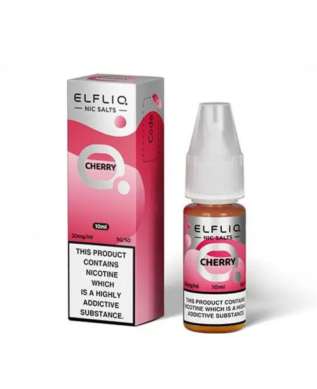 CHERRY NICOTINE SALT E-LIQUID BY ELFLIQ - ELFBAR