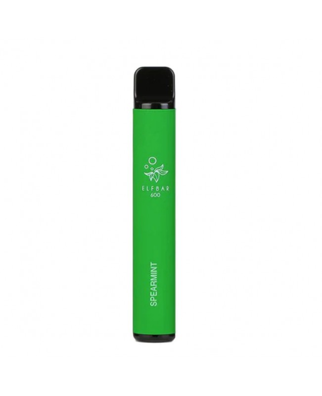 Spearmint Elf Bar 600 Puffs Disposable Vape