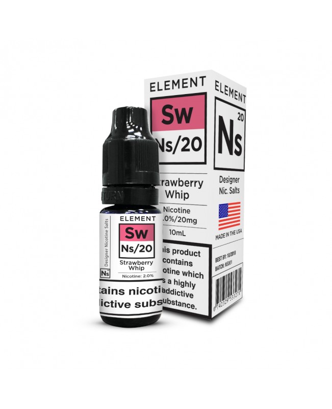 STRAWBERRY WHIP NICOTINE SALT E-LIQUID BY NS20 - ELEMENT