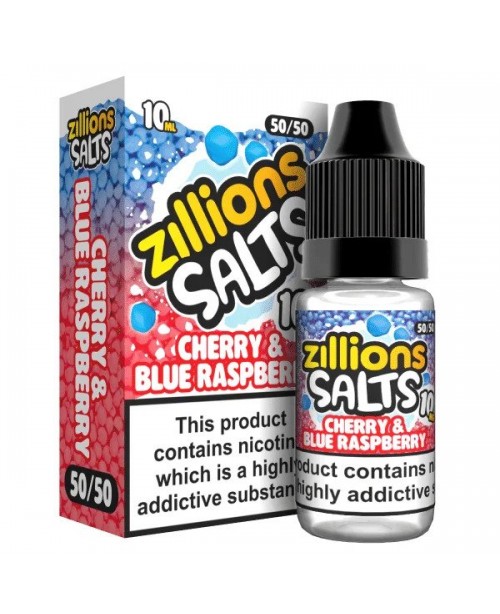 CHERRY & BLUE RASPBERRY ZILLIONS NICOTINE SALT...