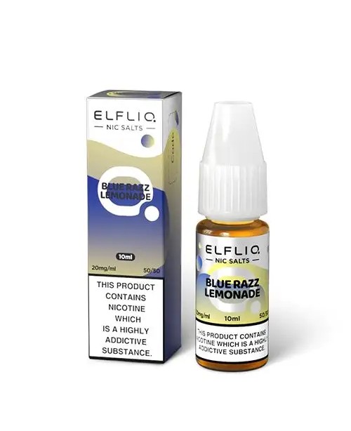 BLUE RAZZ LEMONADE NICOTINE SALT E-LIQUID BY ELFLI...