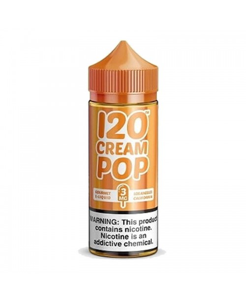 120 CREAM POP E LIQUID BY MAD HATTER 100ML 70VG