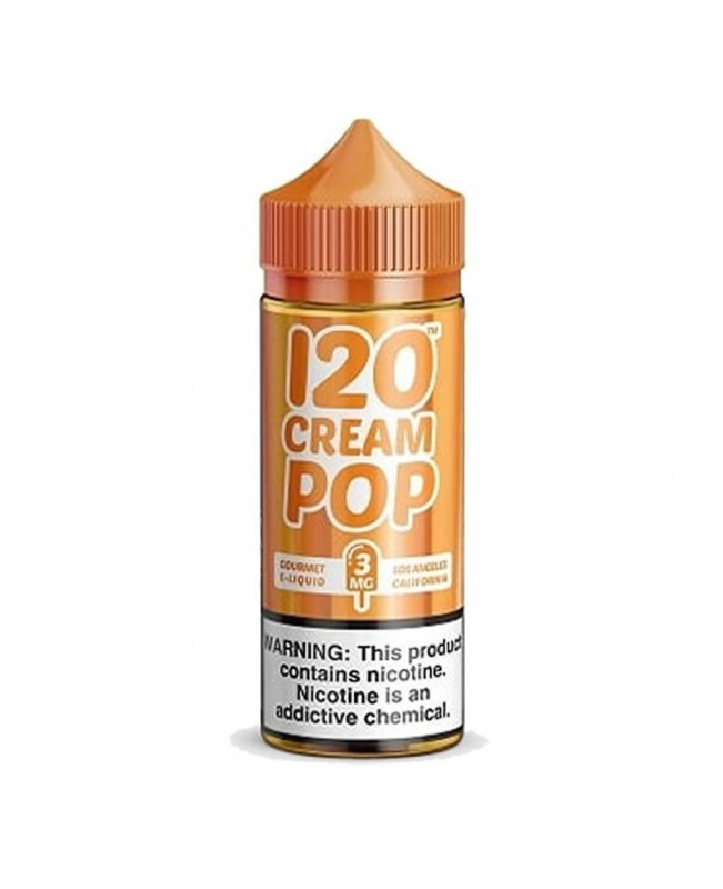 120 CREAM POP E LIQUID BY MAD HATTER 100ML 70VG