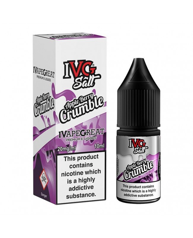 APPLE BERRY CRUMBLE NICOTINE SALT E-LIQUID BY I VG SALT