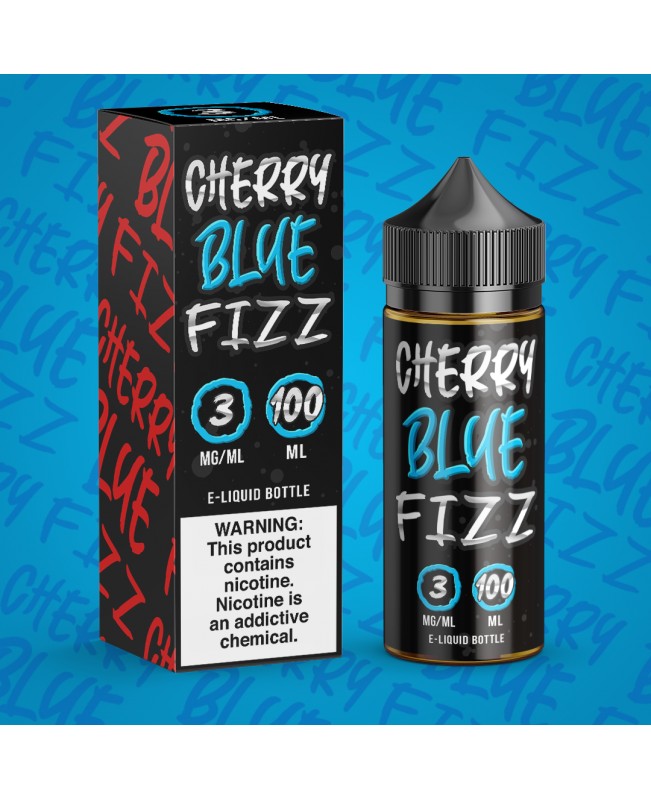 CHERRY BLUE FIZZ E LIQUID BY JUICE MAN 100ML 70VG