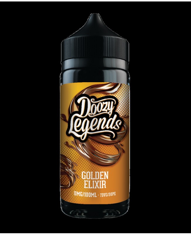 GOLDEN ELIXIR E LIQUID BY DOOZY VAPE CO LEGENDS 100ML 70VG