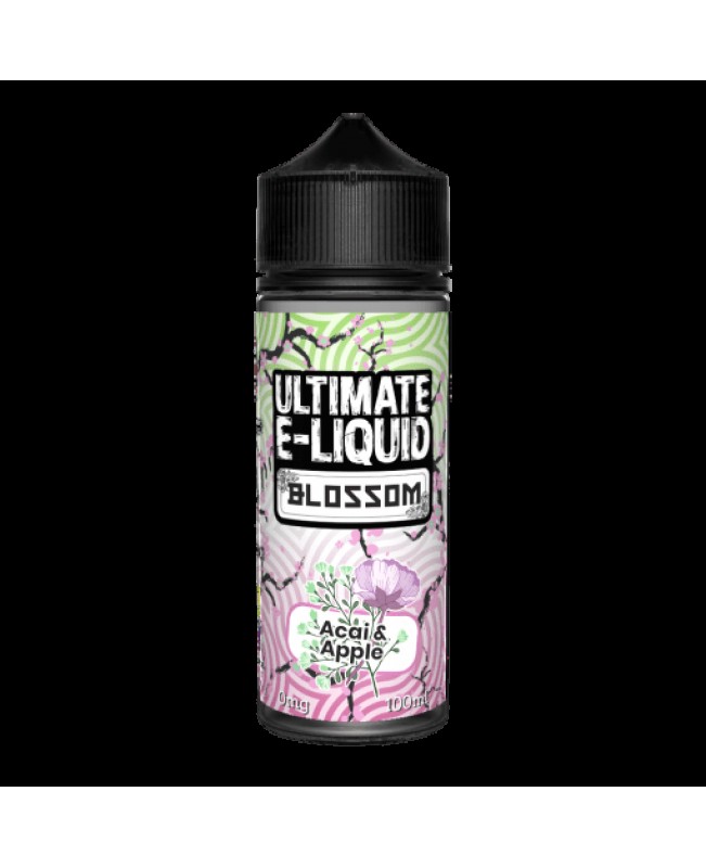 ACAI & APPLE E LIQUID BY ULTIMATE E-LIQUID - BLOSSOM 100ML 70VG