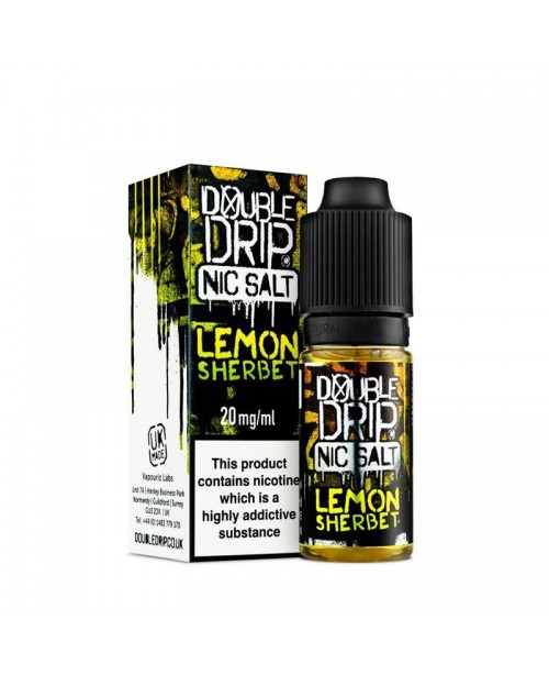 LEMON SHERBET NIC SALT E-LIQUID BY DOUBLE DRIP