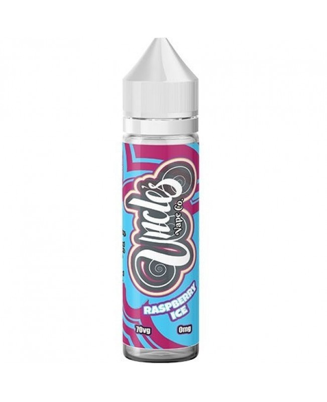 RASPBERRY ICE E LIQUID BY UNCLES VAPE CO 50ML 70VG