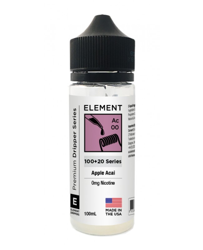 APPLE ACAI BY ELEMENT 100ML 80VG