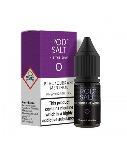 BLACKCURRANT MENTHOL NICOTINE SALT E-LIQUID BY POD...