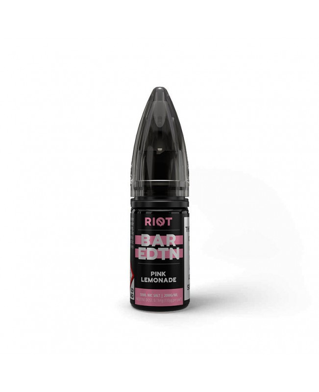 PINK LEMONADE RIOT BAR EDTN NICOTINE SALT E-LIQUID BY RIOT SQUAD