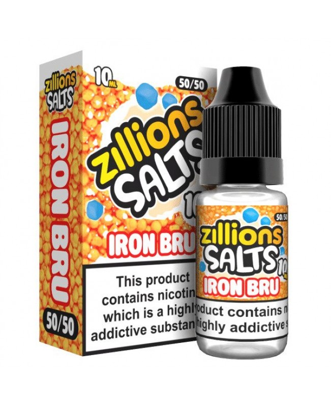 IRON BRU ZILLIONS NICOTINE SALT E-LIQUID BY ZILLIONS SALTS