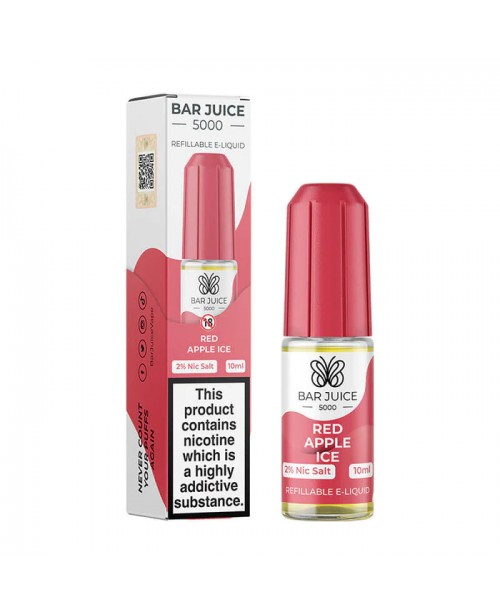 RED APPLE ICE NICOTINE SALT E-LIQUID BY BAR JUICE ...