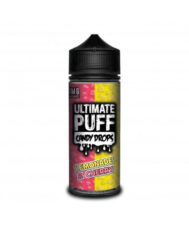 LEMONADE & CHERRY E LIQUID BY ULTIMATE PUFF CANDY DROPS 100ML 70VG