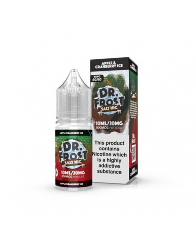 APPLE & CRANBERRY ICE NICOTINE SALT E-LIQUID BY DR FROST