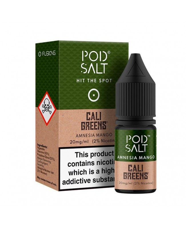 AMNESIA MANGO NICOTINE SALT E-LIQUID BY POD SALT FUSIONS RANGE