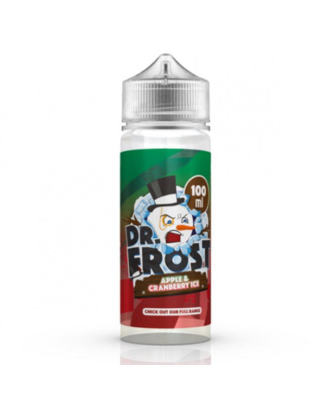 APPLE AND CRANBERRY ICE E LIQUID BY DR FROST 100ML 70VG