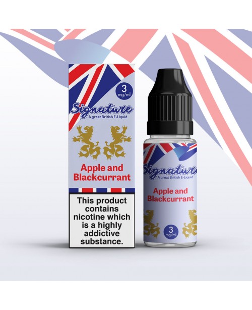 APPLE & BLACKCURRANT E LIQUID BY SIGNATURE 10M...