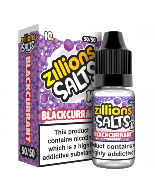 BLACKCURRANT ZILLIONS NICOTINE SALT E-LIQUID BY ZI...