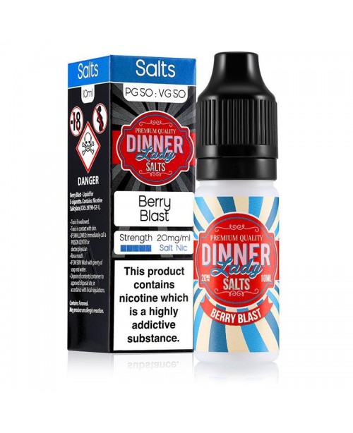 BERRY BLAST NICOTINE SALT E-LIQUID BY DINNER LADY ...