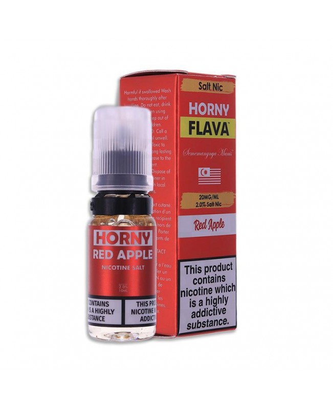 RED APPLE NICOTINE SALT E-LIQUID BY Horny Flava Nic Salts, Brand_Horny Flava Salts