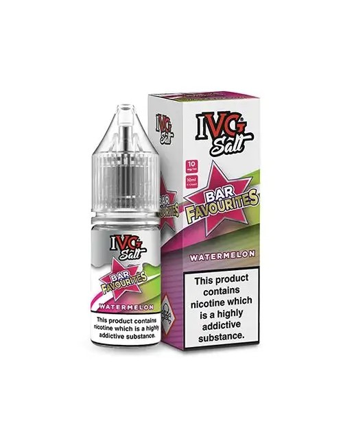 WATERMELON NICOTINE SALT E-LIQUID BY IVG SALT BAR ...