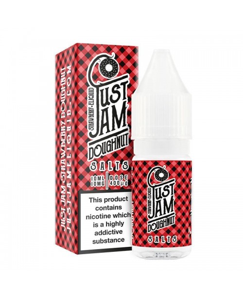 JUST JAM STRAWBERRY DOUGHNUT NICOTINE SALT E-LIQUI...