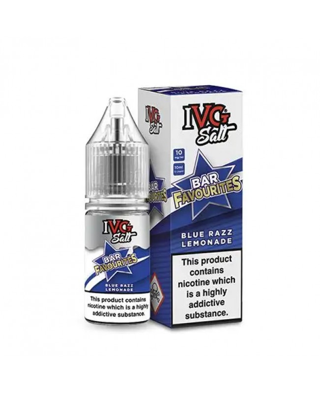 BLUE RAZZ LEMONADE NICOTINE SALT E-LIQUID BY IVG SALT BAR FAVOURITES