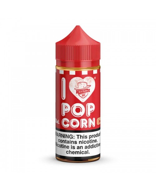 I LOVE POPCORN E LIQUID BY MAD HATTER 100ML 70VG