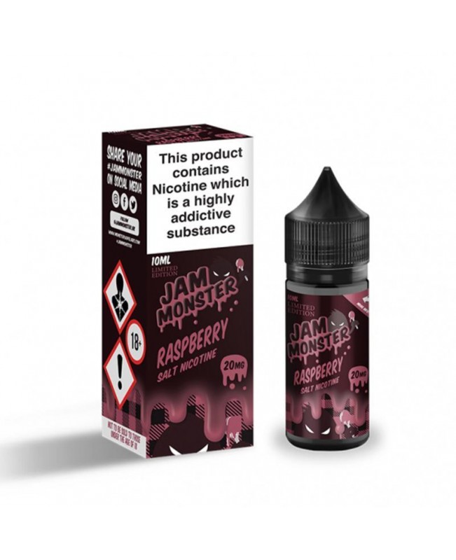 RASPBERRY JAM NICOTINE SALT E-LIQUID BY JAM MONSTER