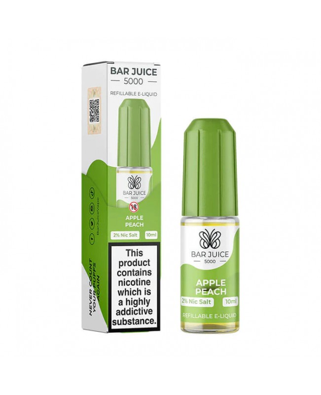 APPLE PEACH NICOTINE SALT E-LIQUID BY BAR JUICE 5000